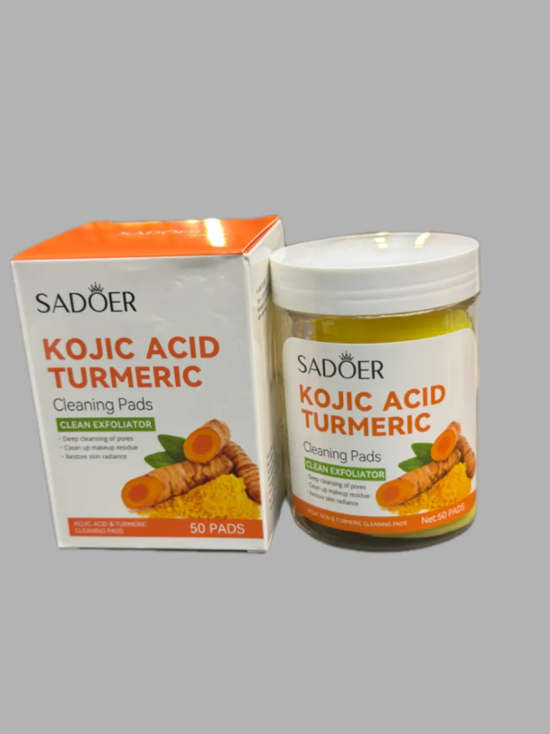 Sadoer Kojic Acid & Tumeric Cleaning Pads