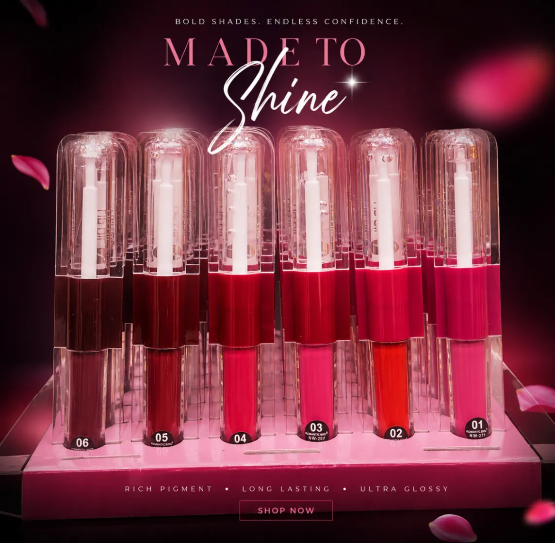 Romantic Bird 2-in-1 Lip Gloss