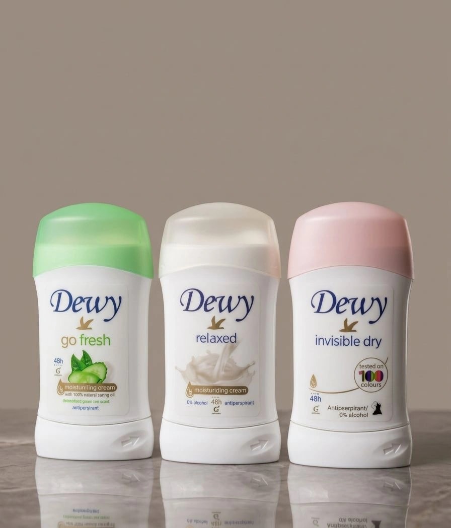 Dewy Deodorant Stick Trio(Go Fresh, Relaxed, Invisible Dry)