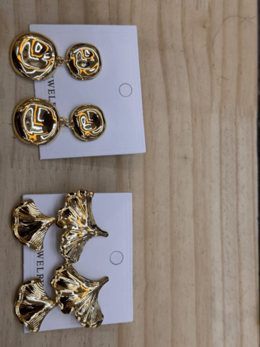 Gold Statement Earings 